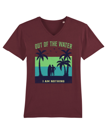 Out of the water, I am nothing Burgundy
