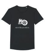 Ride it Tricou mânecă scurtă guler larg Bărbat Skater