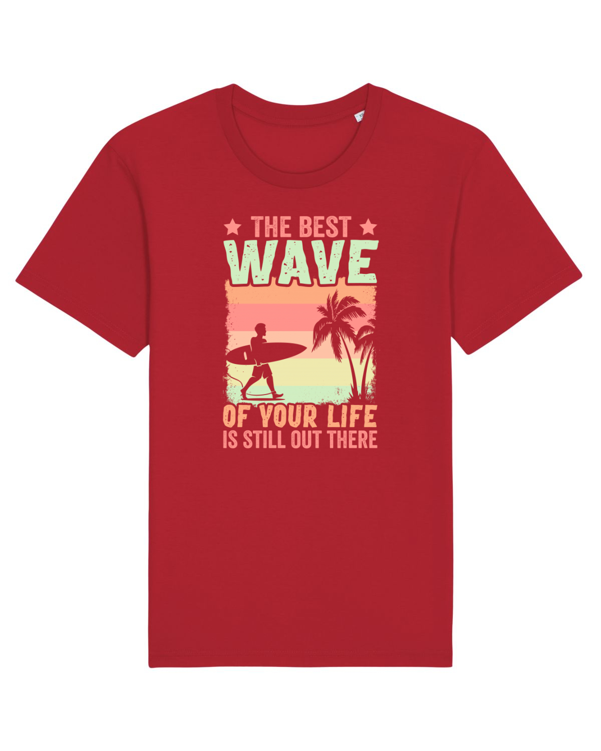 Tricou mânecă scurtă Unisex Rocker Red