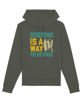 Surfing is a way to be free Khaki