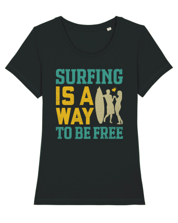 Surfing is a way to be free Black