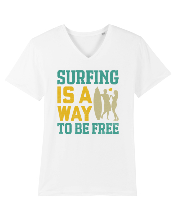 Surfing is a way to be free White
