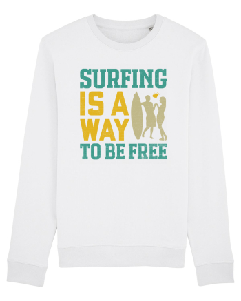 Surfing is a way to be free White