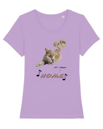 Home  is where my cat is Lavender Dawn