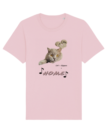 Home  is where my cat is Cotton Pink