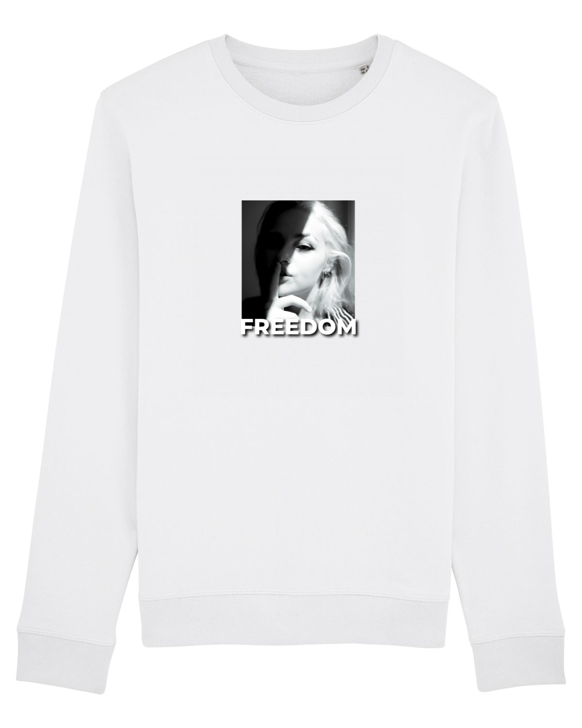 Bluză mânecă lungă Unisex Rise White