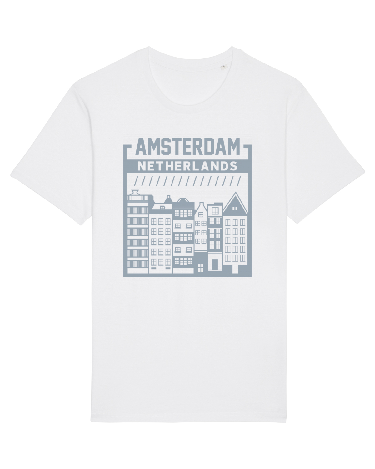 Tricou mânecă scurtă Unisex Rocker White