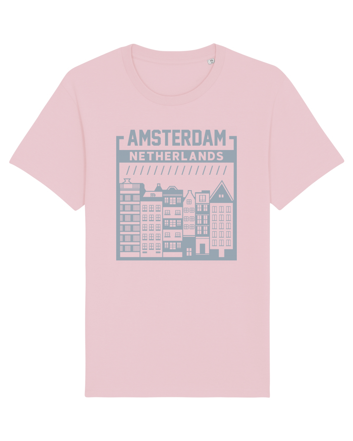 Tricou mânecă scurtă Unisex Rocker Cotton Pink