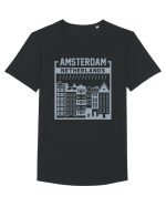 Amsterdam Tricou mânecă scurtă guler larg Bărbat Skater