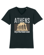 Athens Tricou mânecă scurtă guler V Bărbat Presenter