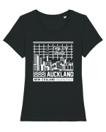Auckland Tricou mânecă scurtă guler larg fitted Damă Expresser