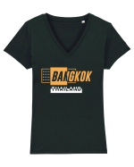 Bangkok Tricou mânecă scurtă guler V Damă Evoker