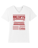 Beijing Tricou mânecă scurtă guler V Bărbat Presenter