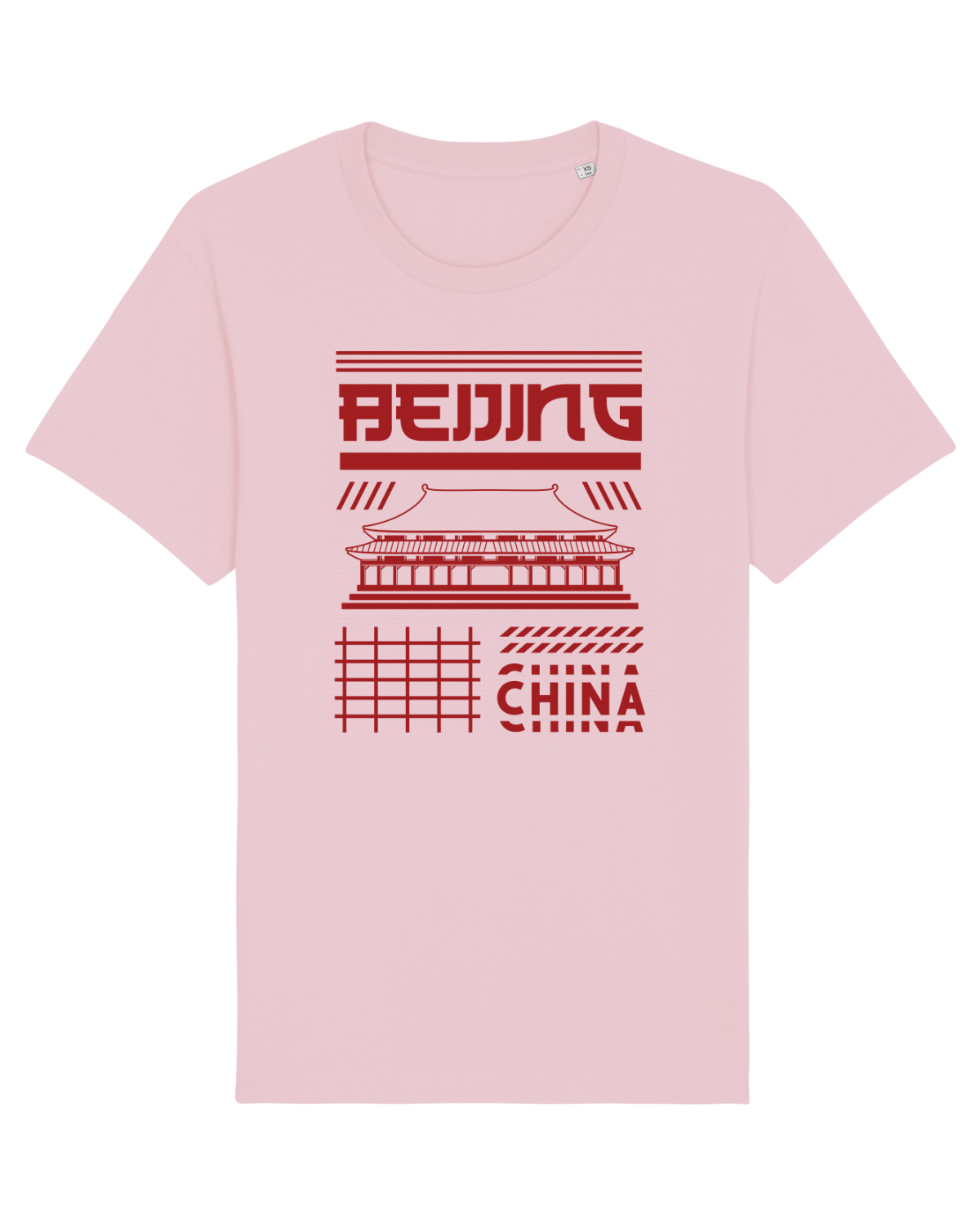 Tricou mânecă scurtă Unisex Rocker Cotton Pink