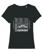 Berlin Tricou mânecă scurtă guler larg fitted Damă Expresser
