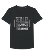 Berlin Tricou mânecă scurtă guler larg Bărbat Skater
