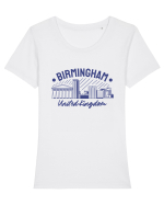 Birmingham Tricou mânecă scurtă guler larg fitted Damă Expresser