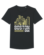 Boston Tricou mânecă scurtă guler larg Bărbat Skater