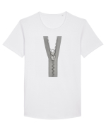 ZIpper Tricou mânecă scurtă guler larg Bărbat Skater