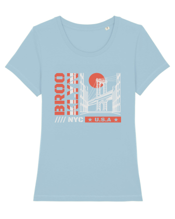 New York City Brooklyn Sky Blue