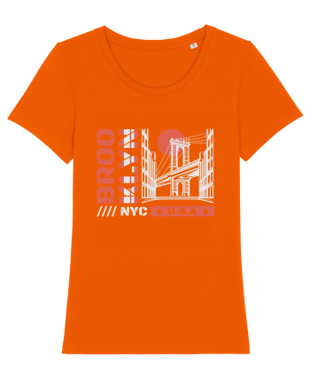 New York City Brooklyn Bright Orange