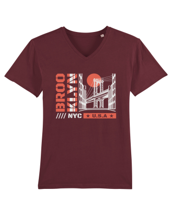 New York City Brooklyn Burgundy