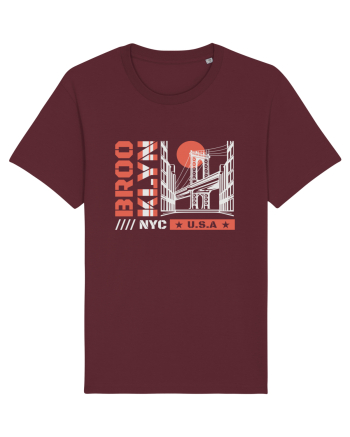 New York City Brooklyn Burgundy