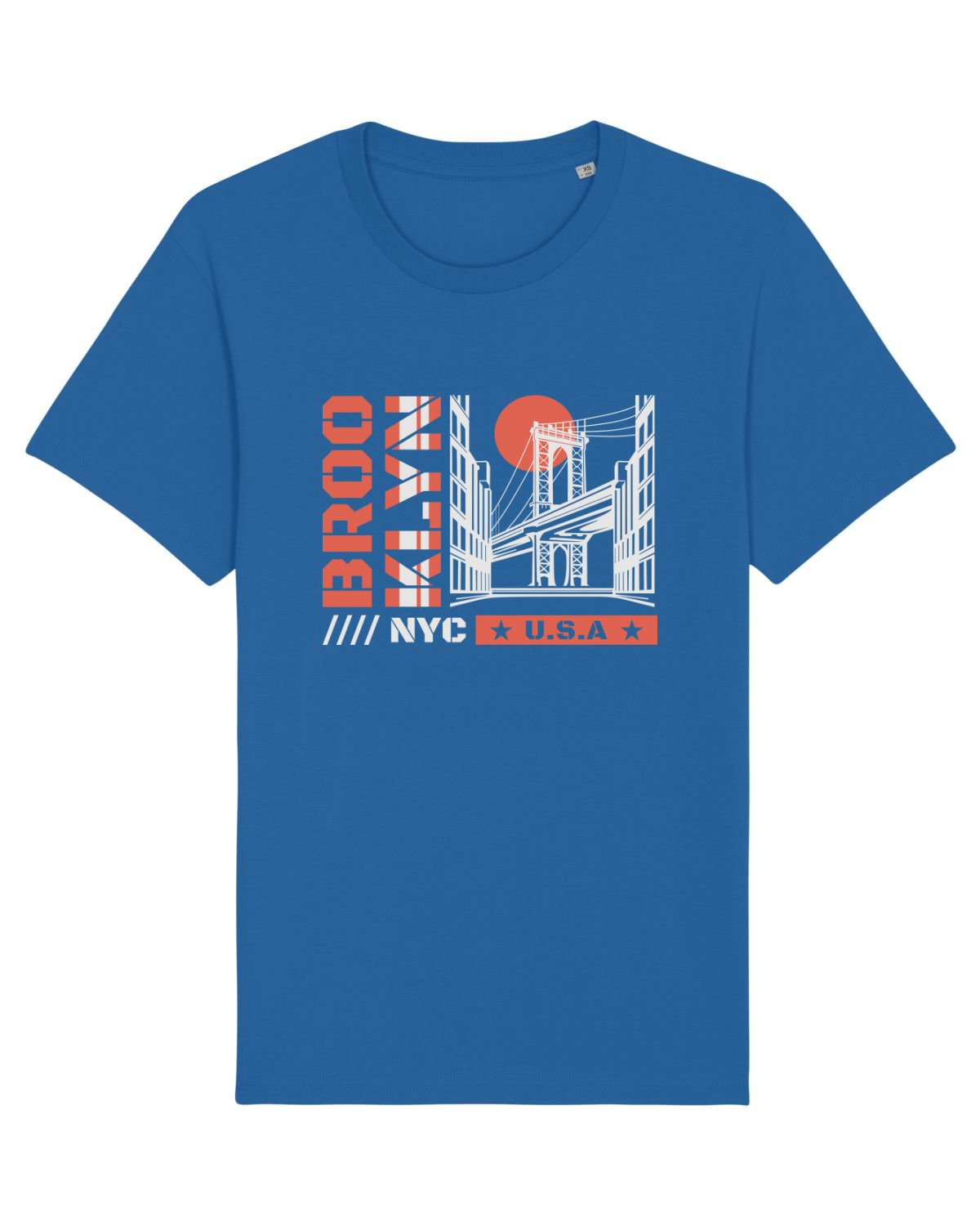 Tricou mânecă scurtă Unisex Rocker Royal Blue