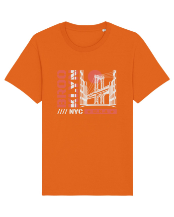 New York City Brooklyn Bright Orange