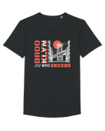 New York City Brooklyn Tricou mânecă scurtă guler larg Bărbat Skater