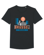 Brussel Tricou mânecă scurtă guler larg Bărbat Skater