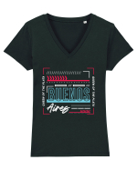 Buenos Aires Tricou mânecă scurtă guler V Damă Evoker