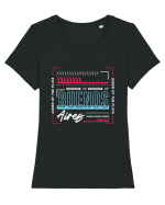 Buenos Aires Tricou mânecă scurtă guler larg fitted Damă Expresser