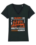 Busan Tricou mânecă scurtă guler V Damă Evoker