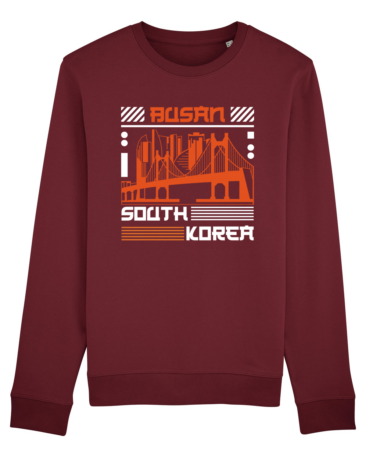 Bluză mânecă lungă Unisex Rise Burgundy