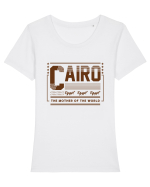 Cairo Tricou mânecă scurtă guler larg fitted Damă Expresser