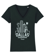 Dallas Tricou mânecă scurtă guler V Damă Evoker