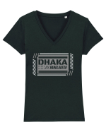 Dhaka Tricou mânecă scurtă guler V Damă Evoker