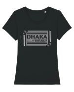 Dhaka Tricou mânecă scurtă guler larg fitted Damă Expresser