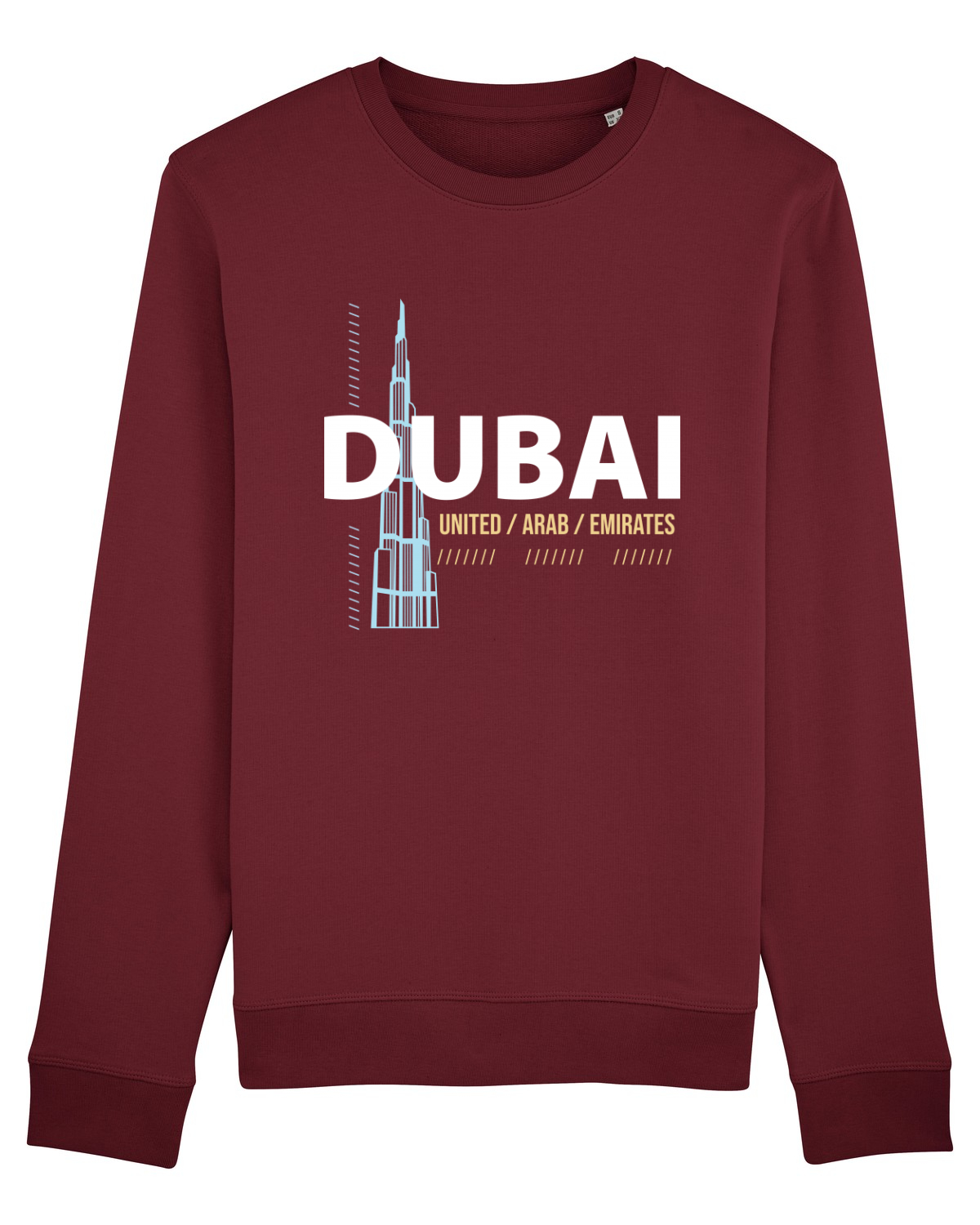 Bluză mânecă lungă Unisex Rise Burgundy