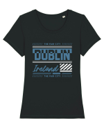 Dublin Tricou mânecă scurtă guler larg fitted Damă Expresser