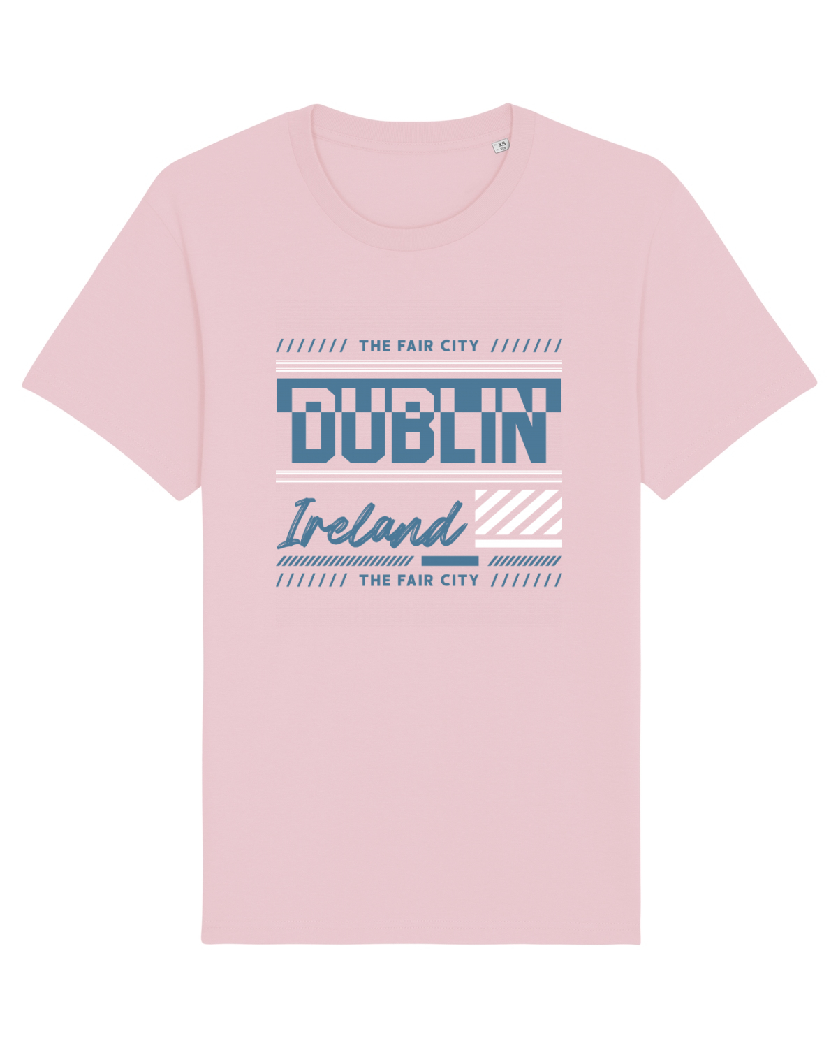 Tricou mânecă scurtă Unisex Rocker Cotton Pink