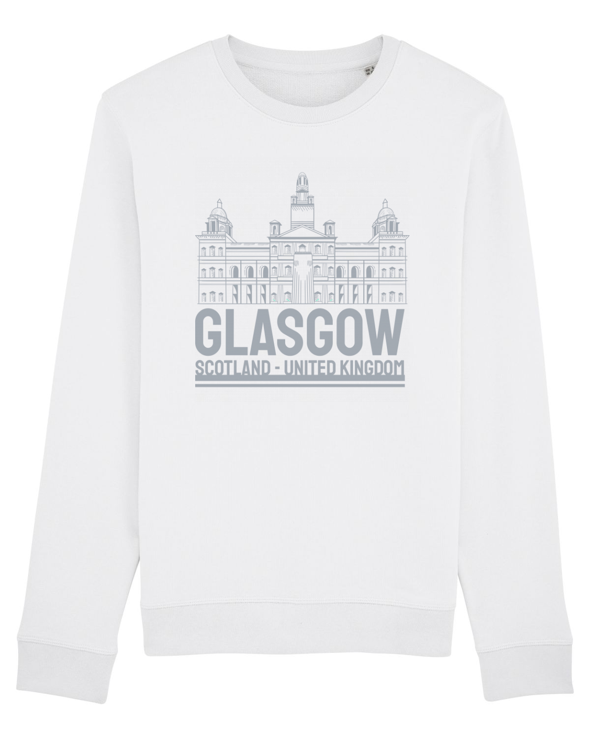 Bluză mânecă lungă Unisex Rise White