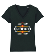 Gwangju Tricou mânecă scurtă guler V Damă Evoker