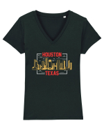 Houston Tricou mânecă scurtă guler V Damă Evoker