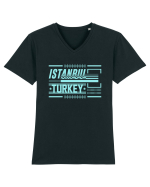 Istanbul Tricou mânecă scurtă guler V Bărbat Presenter