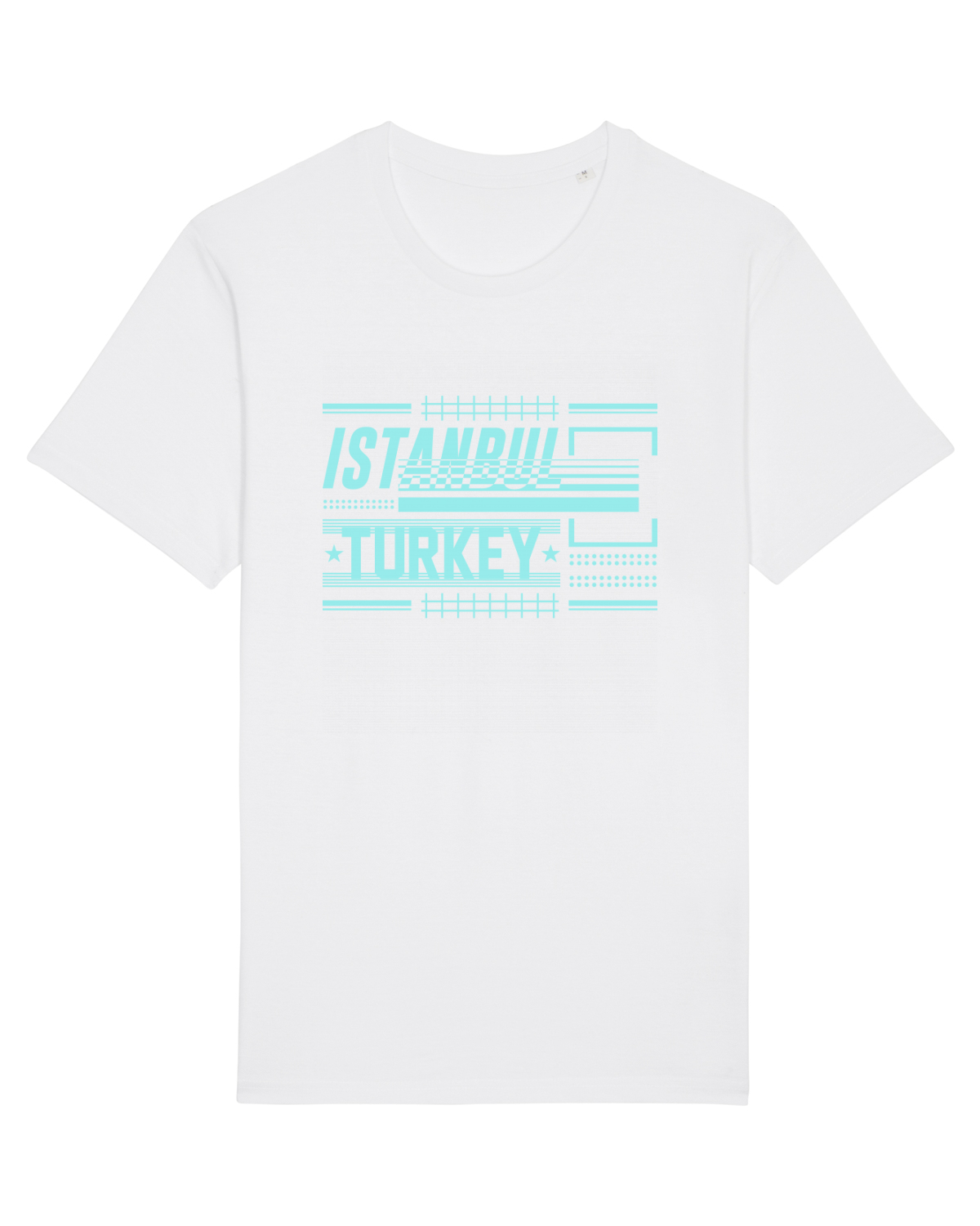 Tricou mânecă scurtă Unisex Rocker White