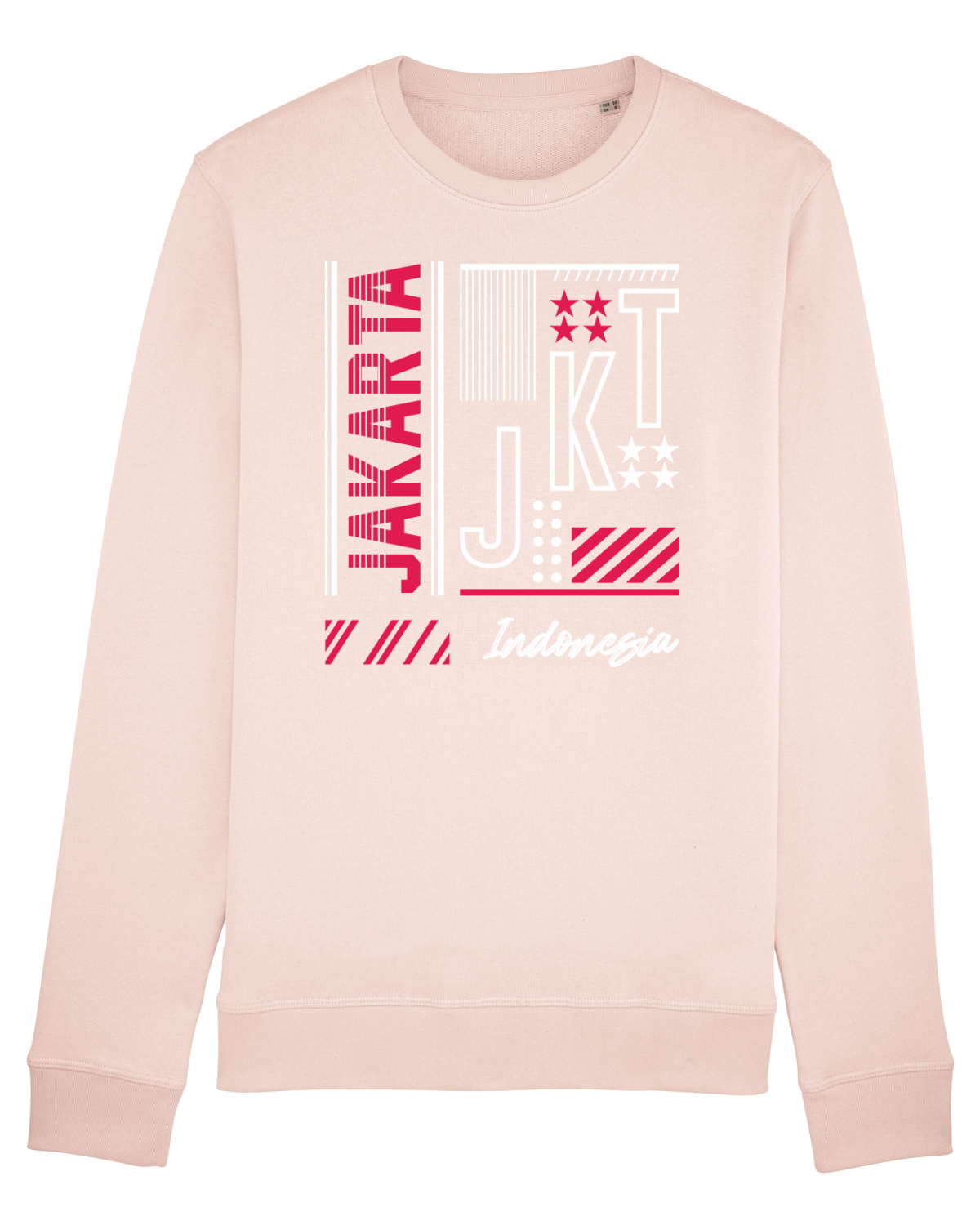 Bluză mânecă lungă Unisex Rise Candy Pink