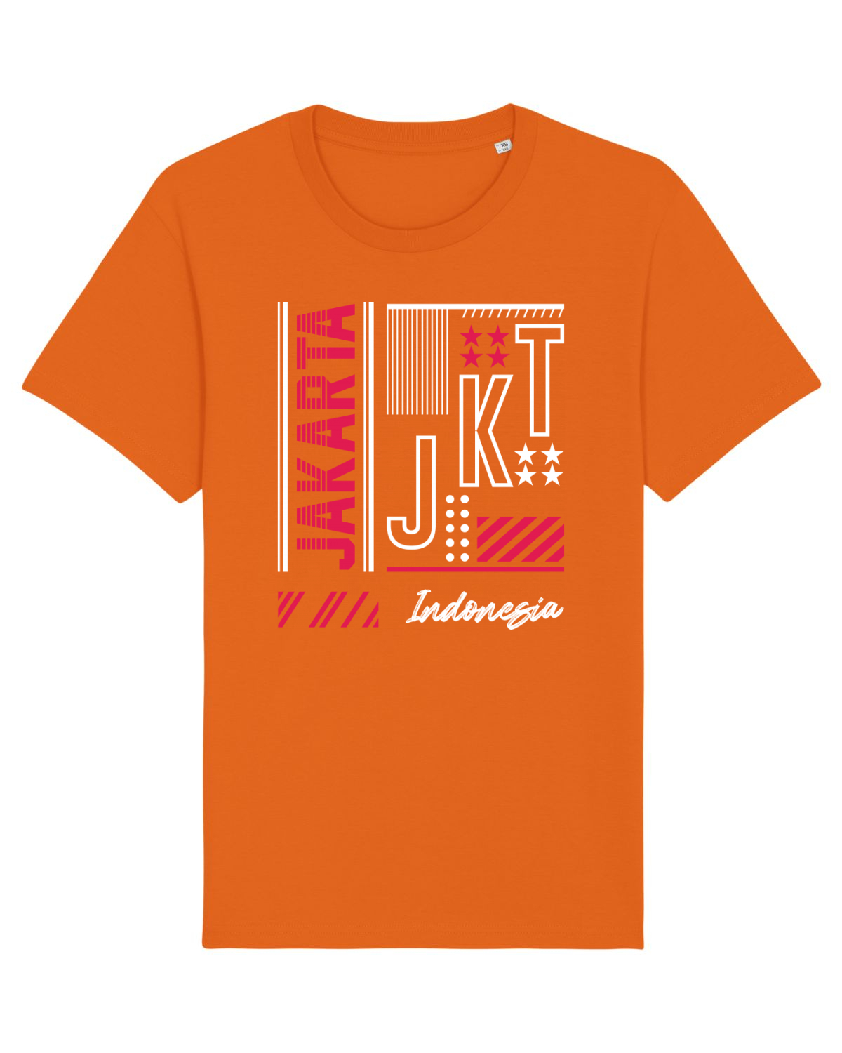 Tricou mânecă scurtă Unisex Rocker Bright Orange