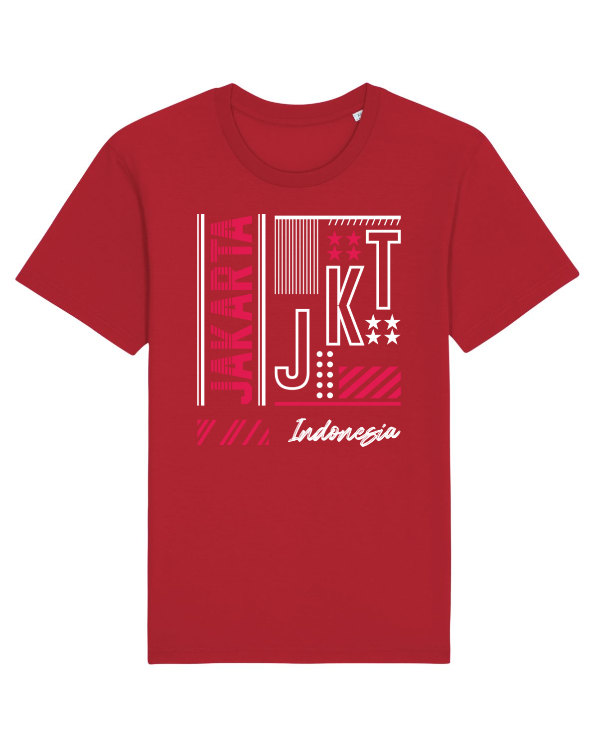 Tricou mânecă scurtă Unisex Rocker Red